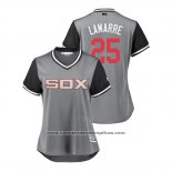 Camiseta Beisbol Mujer Chicago White Sox Ryan Lamarre 2018 LLWS Players Weekend Lamarre Gris