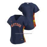 Camiseta Beisbol Mujer Houston Astros Replica 2020 Alterno Azul