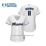 Camiseta Beisbol Mujer Miami Marlins J.t. Realmuto Cool Base Primera 2019 Blanco
