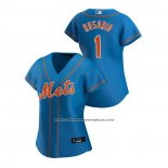 Camiseta Beisbol Mujer New York Mets Amed Rosario 2020 Replica Alterno Azul