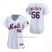 Camiseta Beisbol Mujer New York Mets Ryan Helsley Primera Limited Blanco
