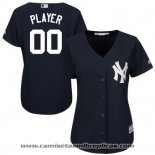 Camiseta Beisbol Mujer New York Yankees Personalizada Ngero