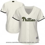 Camiseta Beisbol Mujer Philadelphia Phillies Personalizada 2018 Blanco