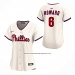 Camiseta Beisbol Mujer Philadelphia Phillies Ryan Howard Alterno 2 Limited Crema
