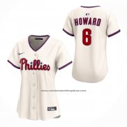 Camiseta Beisbol Mujer Philadelphia Phillies Ryan Howard Alterno 2 Limited Crema