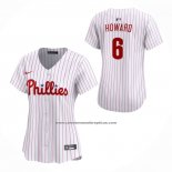 Camiseta Beisbol Mujer Philadelphia Phillies Ryan Howard Limited Blanco