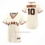 Camiseta Beisbol Mujer San Francisco Giants Casey Schmitt Primera Replica Crema