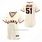 Camiseta Beisbol Mujer San Francisco Giants Jung Hoo Lee Primera Replica Crema