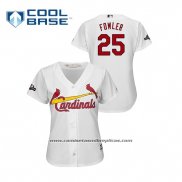 Camiseta Beisbol Mujer St. Louis Cardinals Dexter Fowler 2019 Postemporada Cool Base Blanco