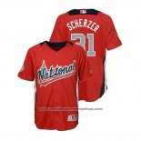 Camiseta Beisbol Nino All Star Max Scherzer 2018 Home Run Derby National League Rojo