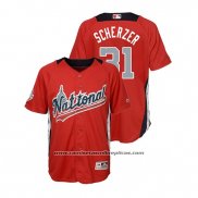 Camiseta Beisbol Nino All Star Max Scherzer 2018 Home Run Derby National League Rojo