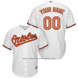Camiseta Beisbol Nino Baltimore Orioles Personalizada Blanco