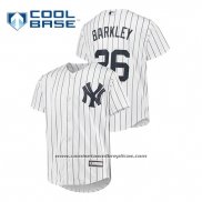 Camiseta Beisbol Nino New York Yankees Saquon Barkley Cool Base MLB X NFL Blanco