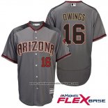 Camiseta Beisbol Hombre Arizona Diamondbacks 16 Arizona Chris Owings Gris Flex Base