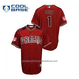 Camiseta Beisbol Hombre Arizona Diamondbacks Jarrod Dyson 2019 Entrenamiento de Primavera Cool Base Rojo