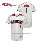 Camiseta Beisbol Hombre Arizona Diamondbacks Jarrod Dyson Autentico Flex Base Blanco Rojo Camiseta Beisbol Hombre Arizona Diamondbacks Jarrod Dyson Autentico Flex Base Blanco Rojo