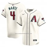 Camiseta Beisbol Hombre Arizona Diamondbacks Ketel Marte Primera Limited Blanco