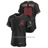 Camiseta Beisbol Hombre Arizona Diamondbacks Personalizada Autentico 2020 Alterno Negro