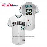 Camiseta Beisbol Hombre Arizona Diamondbacks Zack Godley Autentico Flex Base Blanco