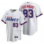 Camiseta Beisbol Hombre Atlanta Braves Braden Shewmake Replica 2021 City Connect Blanco