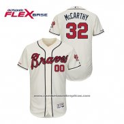 Camiseta Beisbol Hombre Atlanta Braves Brandon Mccarthy Autentico Flex Base Crema