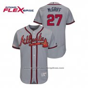 Camiseta Beisbol Hombre Atlanta Braves Fred Mcgriff Autentico Flex Base Gris