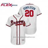 Camiseta Beisbol Hombre Atlanta Braves Josh Donaldson Flex Base Autentico Collezione Primera Blanco