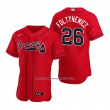 Camiseta Beisbol Hombre Atlanta Braves Mike Foltynewicz Autentico Alterno 2020 Rojo