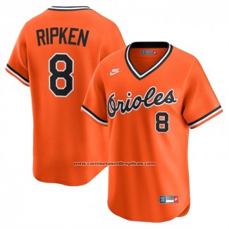 Camiseta Beisbol Hombre Baltimore Orioles Cal Ripken Sr Throwback Cooperstown Collection Limited Naranja