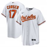 Camiseta Beisbol Hombre Baltimore Orioles Colton Cowser Primera Replica Blanco