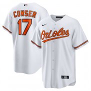 Camiseta Beisbol Hombre Baltimore Orioles Colton Cowser Primera Replica Blanco