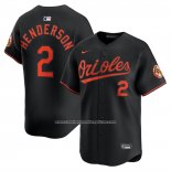 Camiseta Beisbol Hombre Baltimore Orioles Gunnar Henderson Alterno Limited Negro