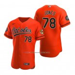 Camiseta Beisbol Hombre Baltimore Orioles Jahmai Jones Autentico Naranja