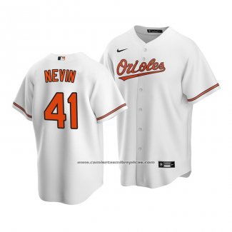 Camiseta Beisbol Hombre Baltimore Orioles Tyler Nevin Replica Blanco