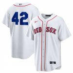 Camiseta Beisbol Hombre Boston Red Sox 2025 Jackie Robinson Day Primera Replica Blanco