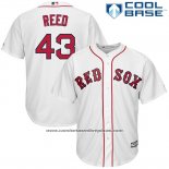 Camiseta Beisbol Hombre Boston Red Sox 43 Addison Reed Blanco Primera Cool Base