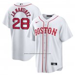 Camiseta Beisbol Hombre Boston Red Sox J.d. Martinez Autentico Blanco2