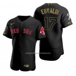 Camiseta Beisbol Hombre Boston Red Sox Nathan Eovaldi Negro 2021 Salute To Service