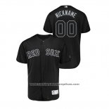 Camiseta Beisbol Hombre Boston Red Sox Personalizada 2019 Players Weekend Autentico Negro