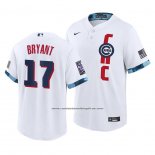 Camiseta Beisbol Hombre Chicago Cubs Kris Bryant 2021 All Star Replica Blanco