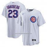 Camiseta Beisbol Hombre Chicago Cubs Ryne Sandberg Retired Primera Replica Blanco