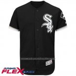 Camiseta Beisbol Hombre Chicago White Sox Blank Negro Flex Base Autentico Collection