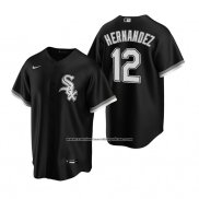 Camiseta Beisbol Hombre Chicago White Sox Cesar Hernandez Replica Alterno Negro