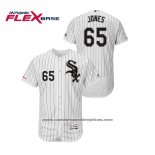 Camiseta Beisbol Hombre Chicago White Sox Nate Jones Flex Base Blanco Negro