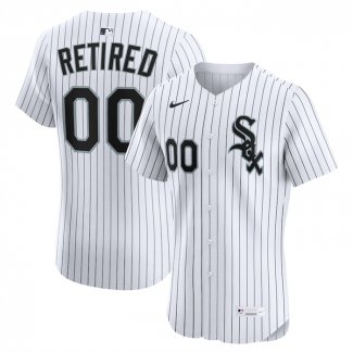 Camiseta Beisbol Hombre Chicago White Sox Retired Roster Primera Elite Blanco