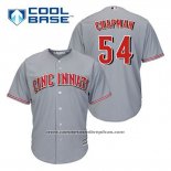 Camiseta Beisbol Hombre Cincinnati Reds Aroldis Chapman 54 Gris Cool Base