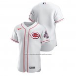 Camiseta Beisbol Hombre Cincinnati Reds Authentic Blanco
