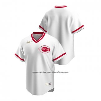Camiseta Beisbol Hombre Cincinnati Reds Cooperstown Collection Blanco