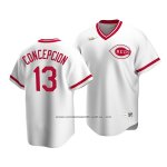 Camiseta Beisbol Hombre Cincinnati Reds Dave Concepcion Cooperstown Collection Primera Blanco Camiseta Beisbol Hombre Cincinnati Reds Dave Concepcion Cooperstown Collection Primera Blanco
