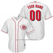 Camiseta Beisbol Hombre Cincinnati Reds Personalizada Blanco